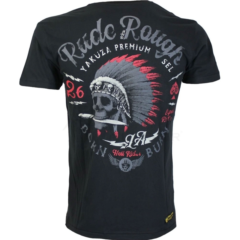 Yakuza Premium Rude and Rough T-Shirt - Los Angeles schwarz