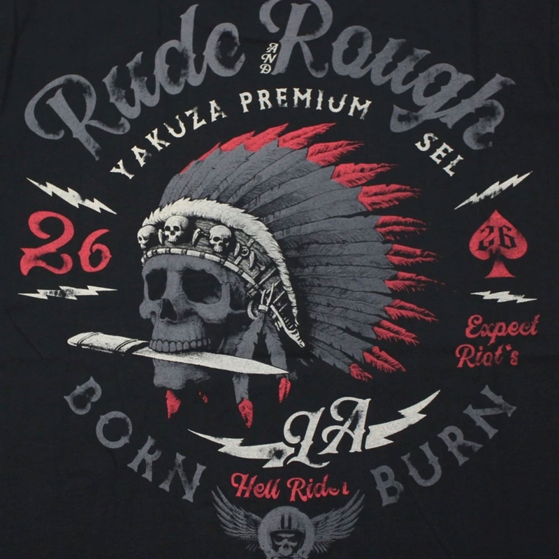 Yakuza Premium Rude and Rough T-Shirt - Los Angeles schwarz