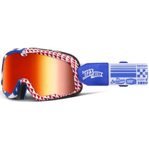 100 % Barstow Artist Motocross-Brille mit roter Linse