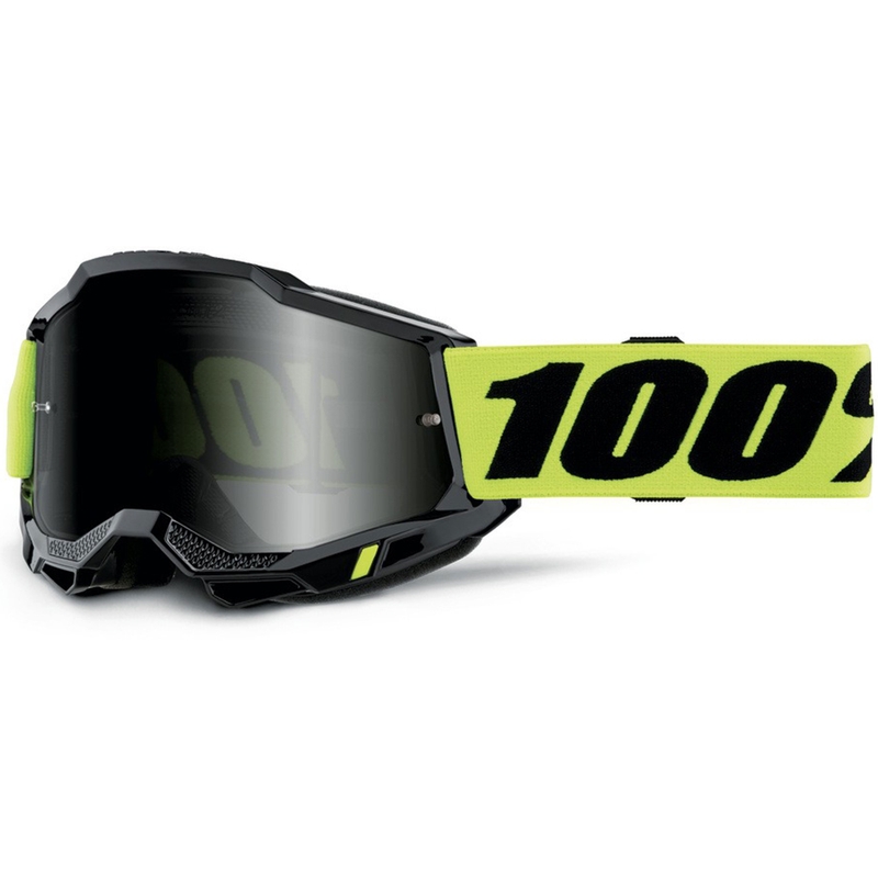 Motocrossbrille 100% Accuri 2 Sandrot mit getöntem Plexiglas