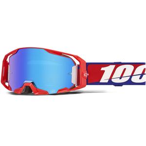 Motocrossbrille 100% ARmatic Best mit blauem Plexiglas