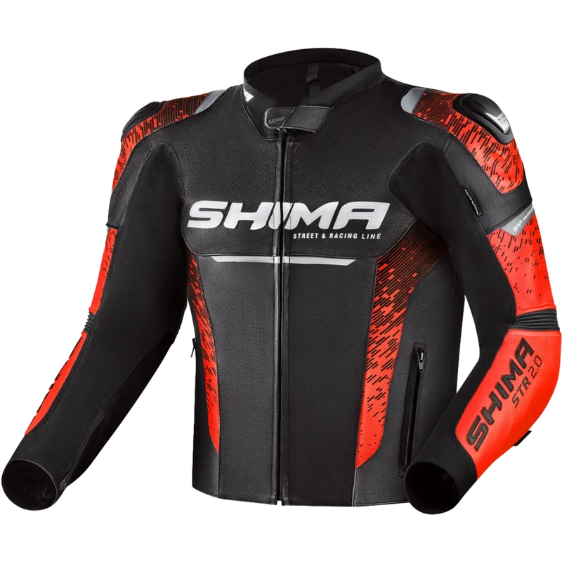 Motorradjacke Shima STR 2.0 fluo rot