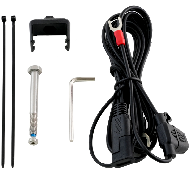 Lademodul mit kabellosem Laden für MotoZem-Halter schwarz