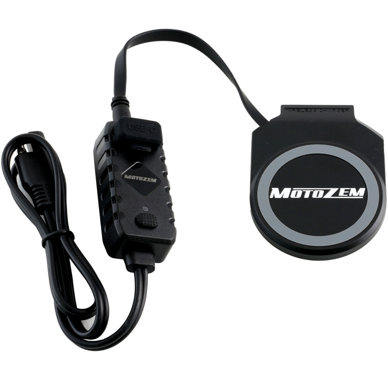 Lademodul mit kabellosem Laden für MotoZem-Halter schwarz