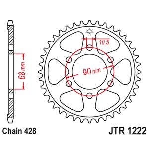 Ketten Rad JT JTR 1222-48 48T, 428