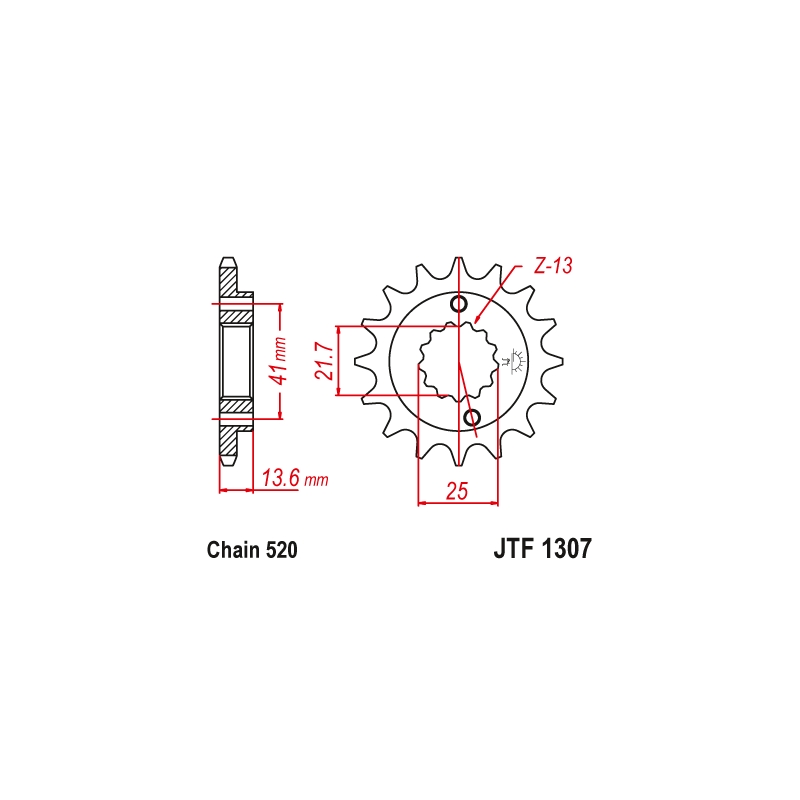 Ritzel JT 15T, 520