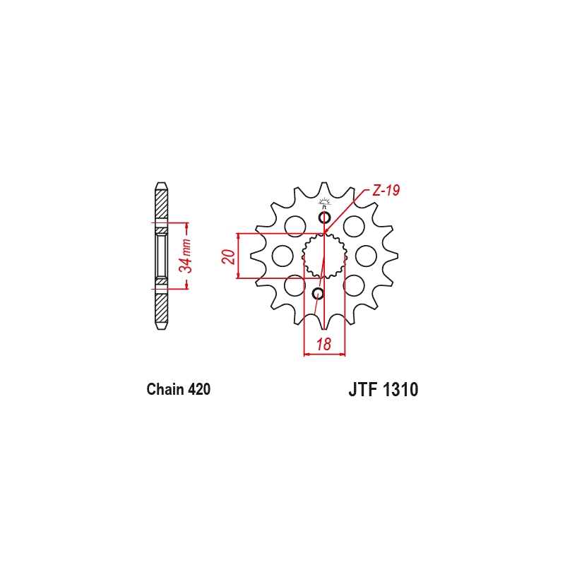 Ritzel JT 15T, 420