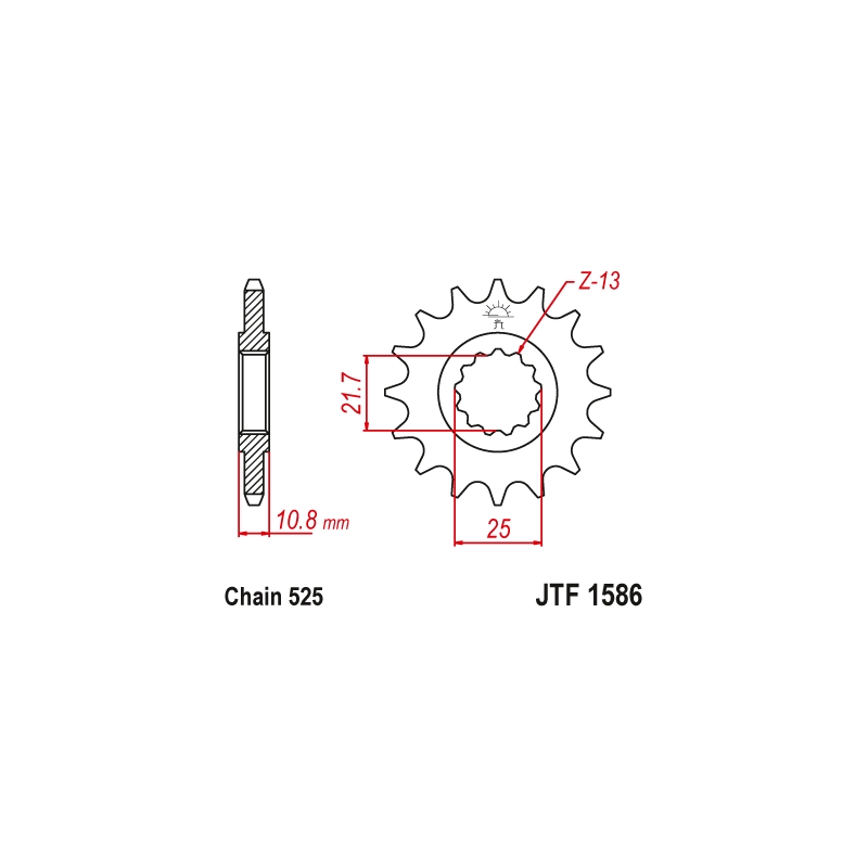 Ritzel JT 16T, 525