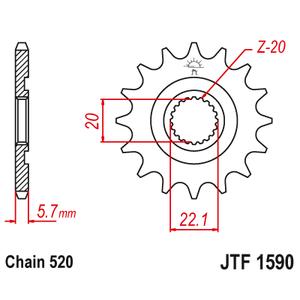 Ritzel JT JTF 1590-13 13T, 520