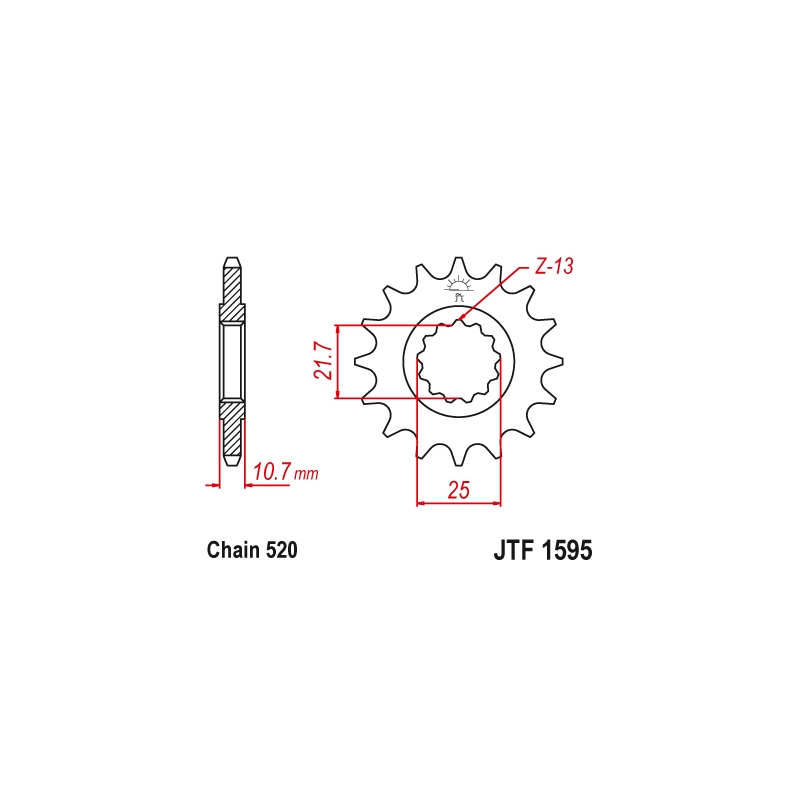 Ritzel JT 16T, 520