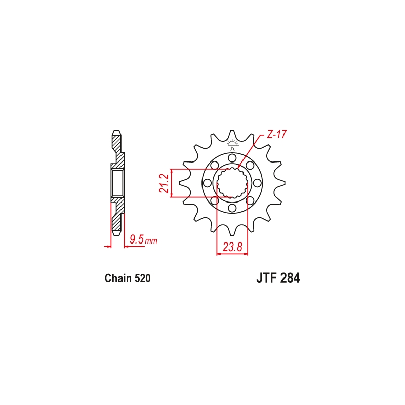 Ritzel JT 13T, 520