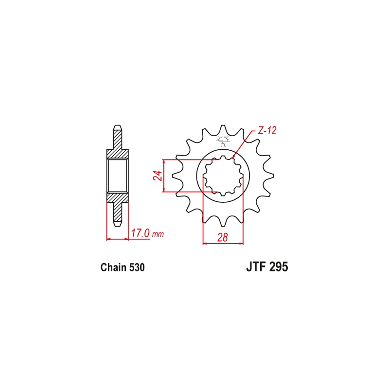 Ritzel JT 15T, 530