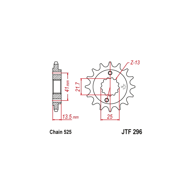 Ritzel JT 16T, 525