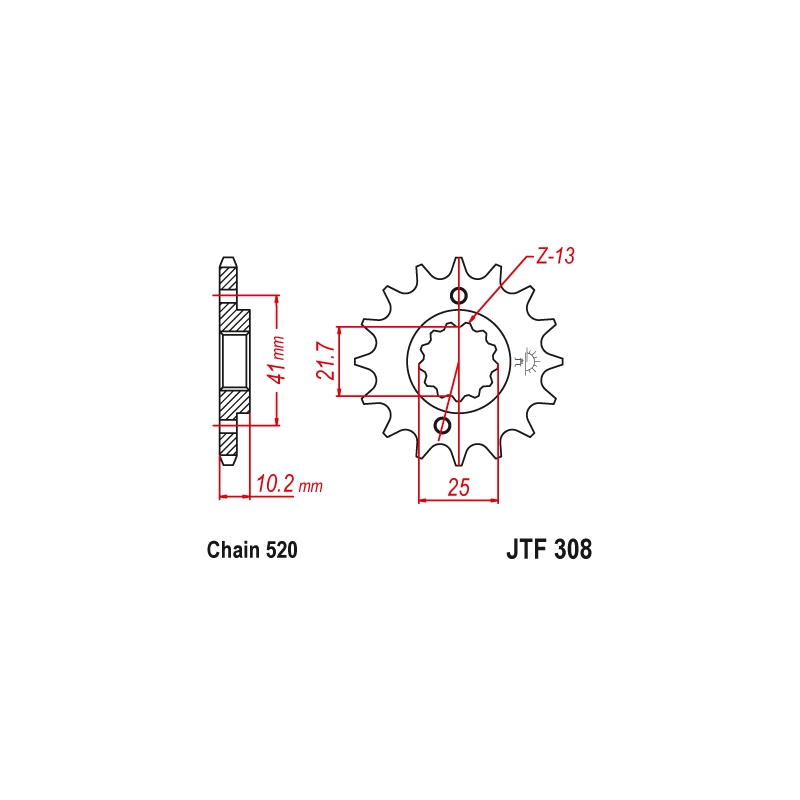 Ritzel JT 15T, 520