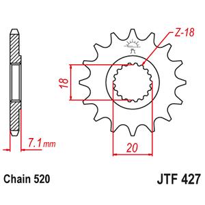 Ritzel JT JTF 427-12 12T, 520