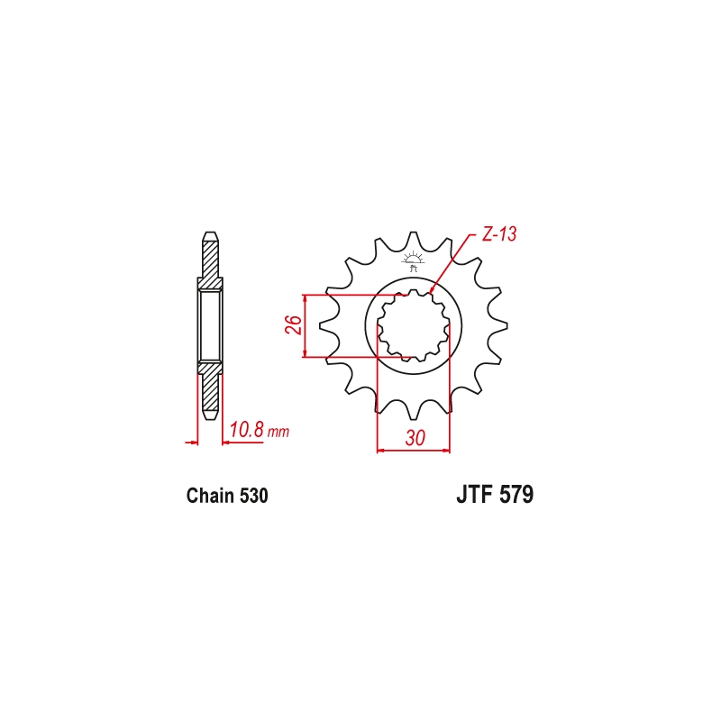 Ritzel JT 16T, 530