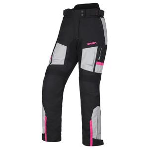 Damen Cropped Motorradhose RSA EXO 2 schwarz-grau-pink