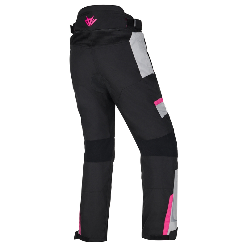 Damen Cropped Motorradhose RSA EXO 2 schwarz-grau-pink