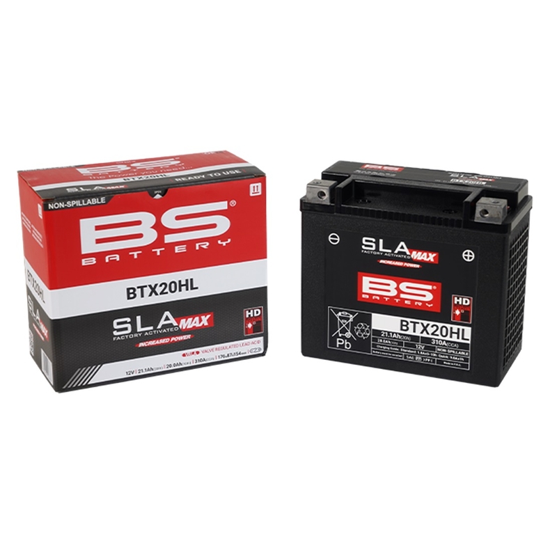 Werkaktivierte Motorradbatterie BS-BATTERY SLA MAX