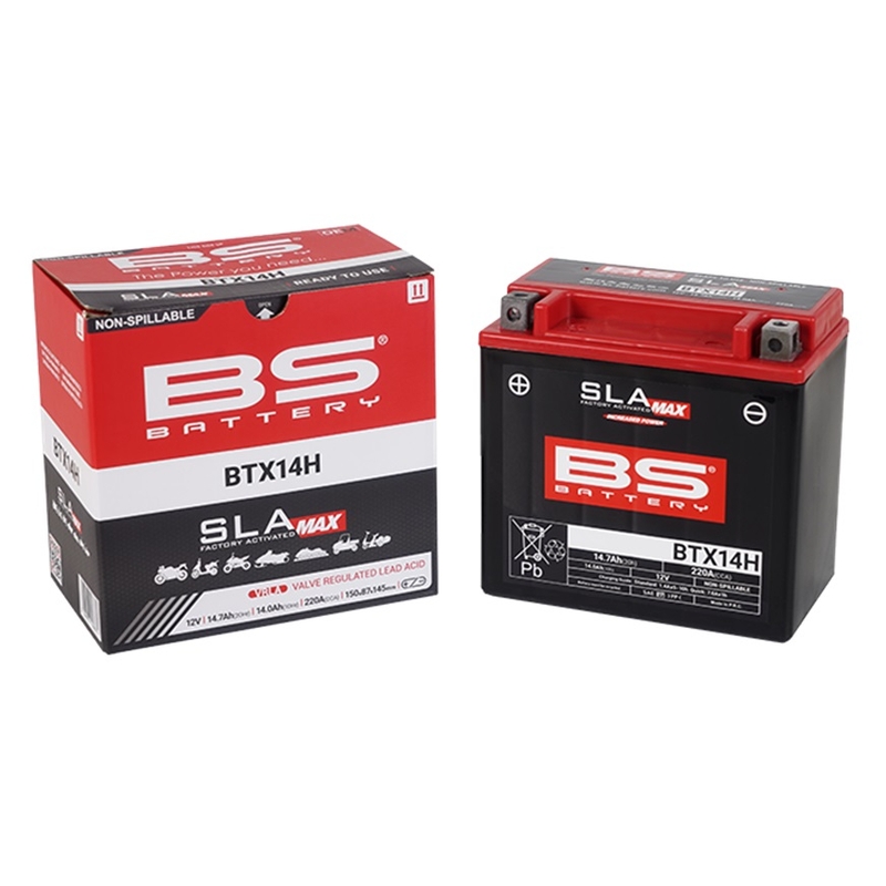 Werkaktivierte Motorradbatterie BS-BATTERY SLA MAX