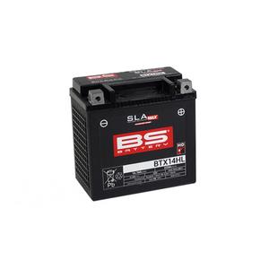 Werkaktivierte Motorradbatterie BS-BATTERY BTX14HL (FA) (YTX14HL (FA)) SLA MAX