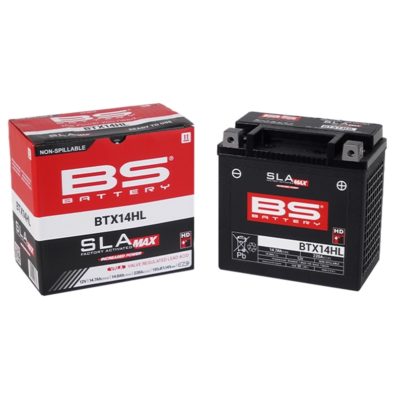 Werkaktivierte Motorradbatterie BS-BATTERY SLA MAX