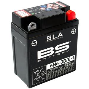Werkaktivierte Motorradbatterie BS-BATTERY 6N6-3B/B-1 (FA)