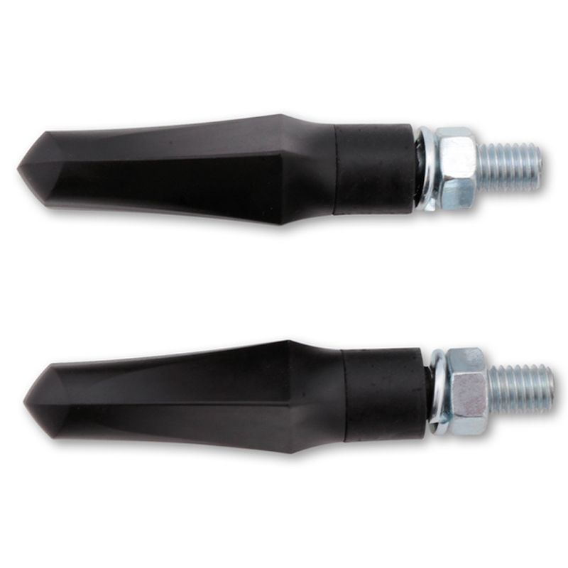Motorradblinker Highsider Smart Shorty Fin 2in1 schwarz