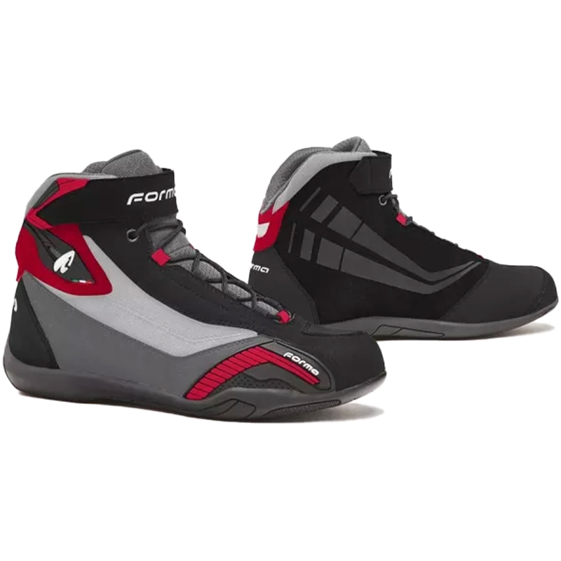 Motorradstiefel Forma Genesis schwarz-grau-burgund