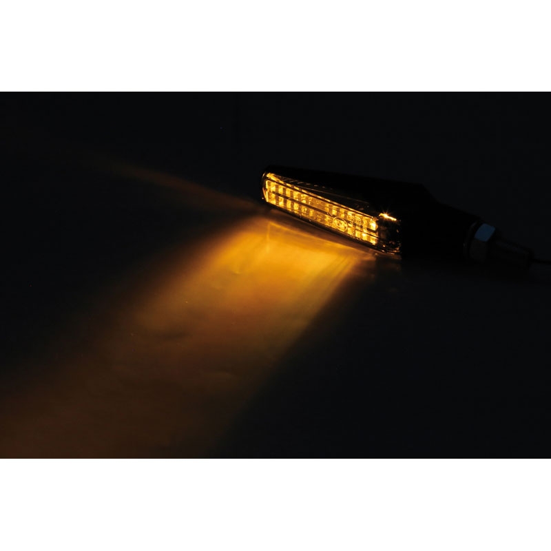 Motorradblinker Highsider Smart Fineline LED schwarz