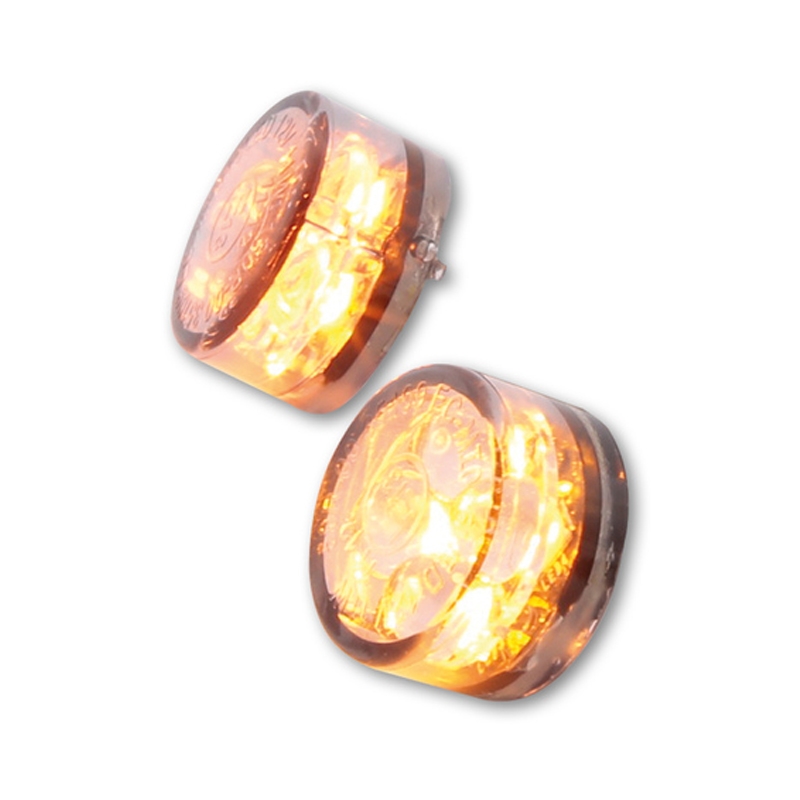 Motorradblinker Highsider Smart Module Sixteen LED rauchgrau