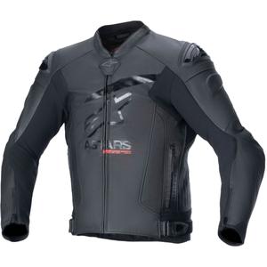 Alpinestars GP plus R 4 Airflow Motorrad-Lederjacke schwarz-schwarz