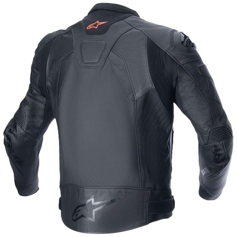 Alpinestars GP plus R 4 Airflow Motorrad-Lederjacke schwarz-schwarz