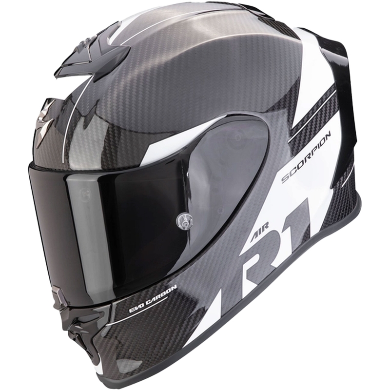 Integralhelm Scorpion EXO-R1 EVO Carbon Air Rally schwarz und weiß Ausverkauf
