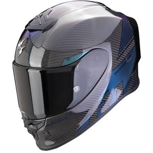 Integrierter Motorradhelm Scorpion EXO-R1 EVO Carbon Air Rally schwarzes Chamäleon
