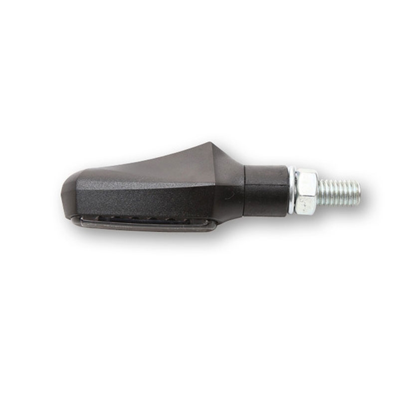 Motorradblinker Highsider Smart Shorty Fin 3in1 schwarz