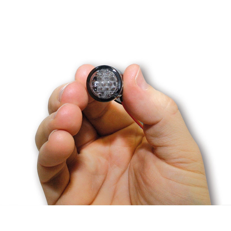 Highsider Smart Pin LED Motorrad Rücklicht, rauchgrau