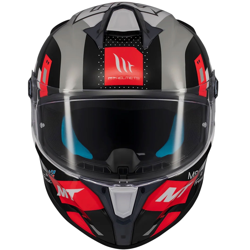 Integralhelm Motorrad MT Targo S SERGIO GARCIA schwarz-grau-rot