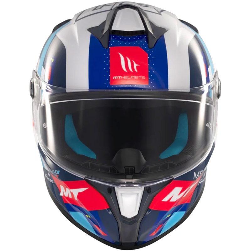MT Targo S Integral Motorradhelm SERGIO GARCIA blau-rot-weiß