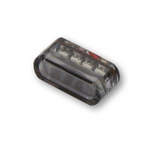 Highsider Smart Module 1 LED Motorrad Rücklicht, rauchgrau
