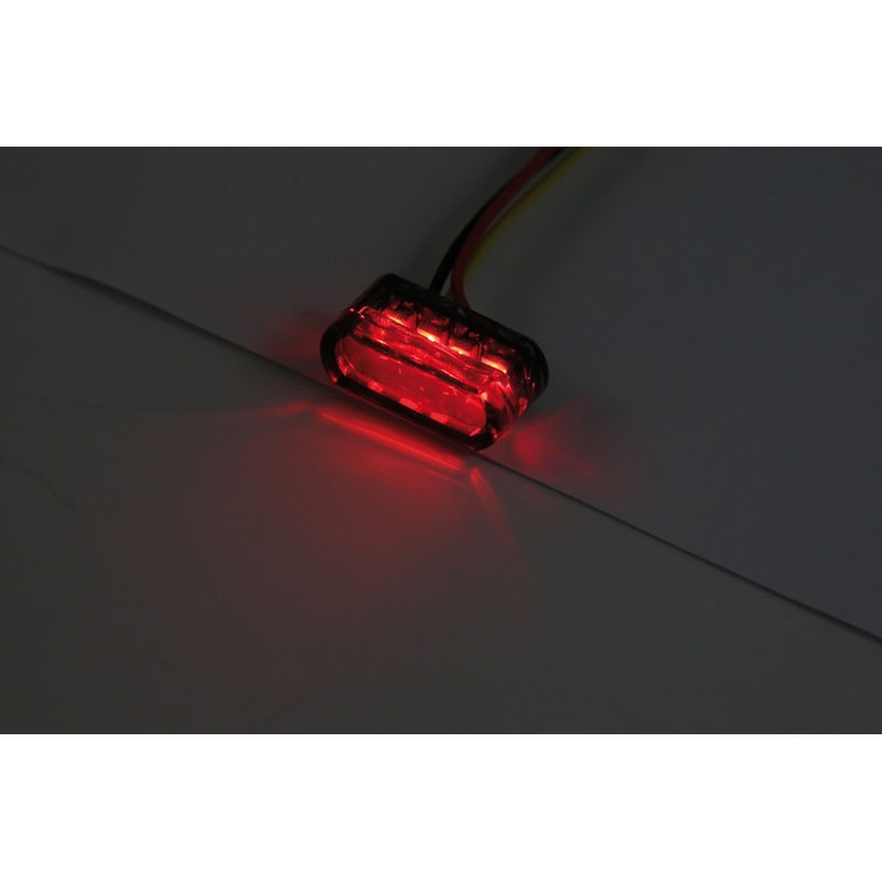 Highsider Smart Module 1 LED Motorrad Rücklicht, rauchgrau