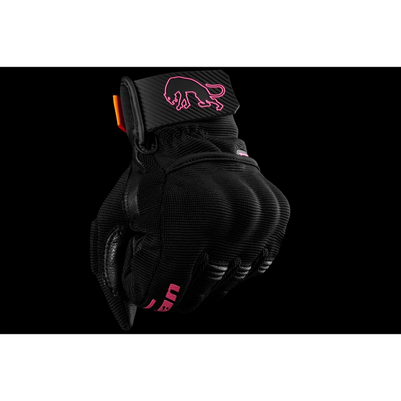 Furygan Jet Lady D3O® Evo Damen Motorradhandschuhe schwarz-pink
