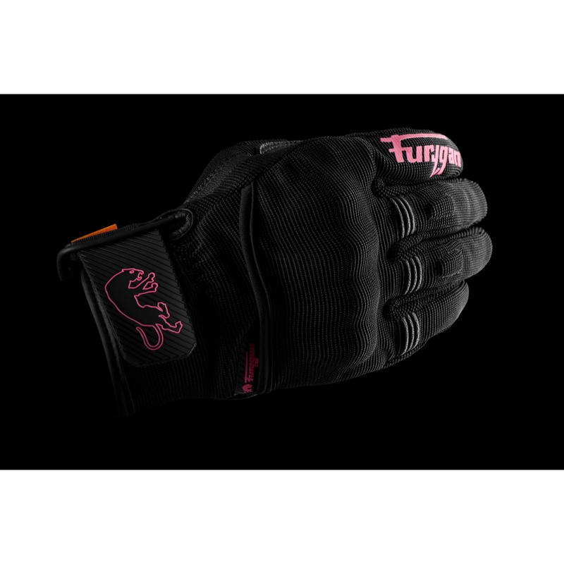 Furygan Jet Lady D3O® Evo Damen Motorradhandschuhe schwarz-pink