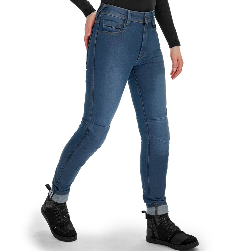 Damen Motorradjeans Shima Ridge blau