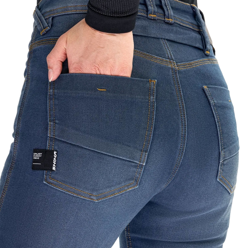 Damen Motorradjeans Shima Ridge blau