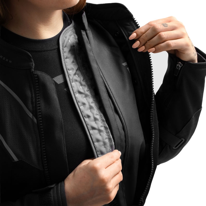 Damen Motorradjacke Rebelhorn Hiflow V schwarz