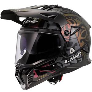 Enduro-Motorradhelm LS2 MX702 Pioneer II Rangi schwarz