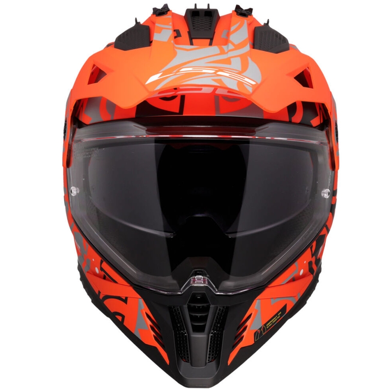 Enduro-Motorradhelm LS2 MX702 Pioneer II Rangi orange