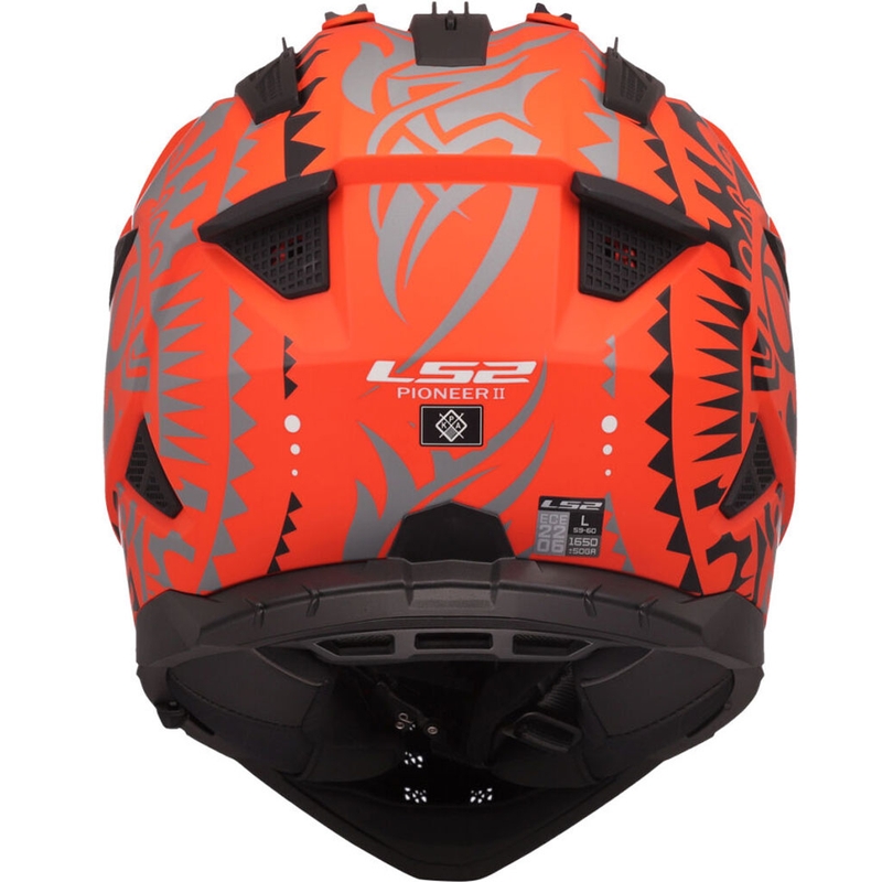 Enduro-Motorradhelm LS2 MX702 Pioneer II Rangi orange