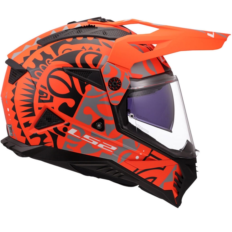 Enduro-Motorradhelm LS2 MX702 Pioneer II Rangi orange